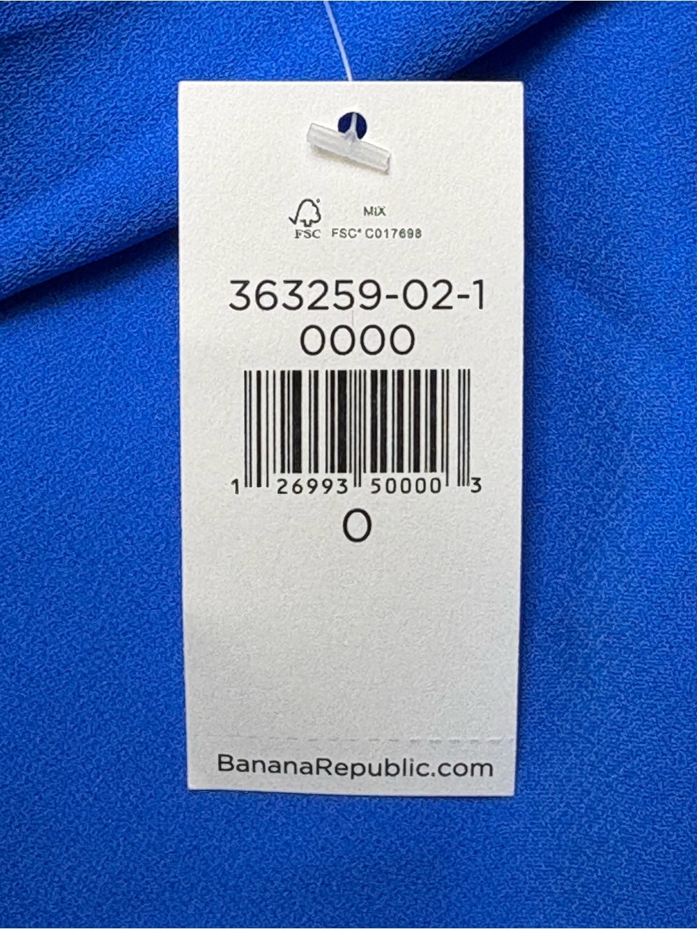 NWT Banana Republic Drape Back Mini Dress Cobalt Blue Size 0 - Picture 9 of 9
